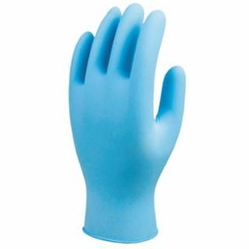 Showa  9905 Series Disposable Nitrile Gloves, Powder Free, 6 mil, Blue