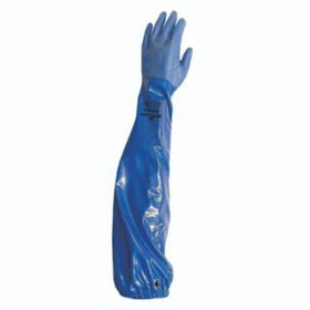 SHOWA 845-NSK26-10 Nsk26 Nitrile-Coated Gloves, Size 10, Blue