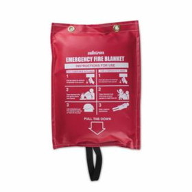 Sellstrom 851-S97450 Emer Fire Blanket W/ Hanging Pouch 5'X6' Fg