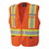 Pioneer 852-V1021150U-2XL 6935AU/6936AU/6937AU HV Zip-Up Snap Break Away Safety Vest, 2X-Large, Orange, Price/1 EA