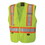 Pioneer 852-V1021260U-XL 6935AU/6936AU/6937AU HV Zip-Up Snap Break Away Safety Vest, X-Large, Green, Price/1 EA