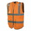 Pioneer 852-V1023850U-XL 6958U/6959U Hi-Vis Solid Multi-Pocket Safety Vest, X-Large, Orange, Price/1 EA