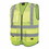 Pioneer 852-V1024860U-3XL 6960U/6961U Hi-Vis Mesh Multi-Pocket Safety Vest, 3X-Large, Green, Price/1 EA
