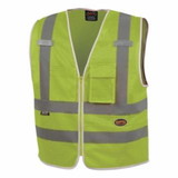 Pioneer  6853U/6854U Mesh Multi-Pocket Safety Vest, Green