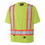 Pioneer 852-V1051160U-L 6990U/6991U Birdseye Hi-Viz Safety T-Shirt, Short Sleeves, Large, Yellow/Green