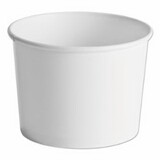 Huhtamaki 60164 Paper Food Container, 64oz, White