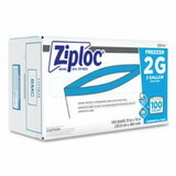 Ziploc 682254 Freezer Bag, 2 Gal, Polyethylene, Clear, Usable 13 In W X 15 In L
