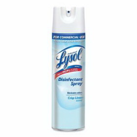 LYSOL CB748286 Disinfectant Spray, 19 oz, Aerosol Can, Crisp Linen