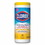 Clorox CLOX01594 Disinfectant Wipes, 35/Canister, Lemon Fresh Scent, Price/12 EA
