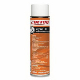BETCO 10862300 Glybet III Disinfectant, 15.5 oz, Aerosol Can, Citrus Bouquet