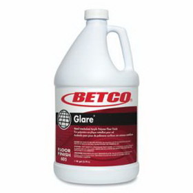 BETCO 6050400 Glare&#174; Floor Finish, 1 gal, Bottle, White, Mild Scent