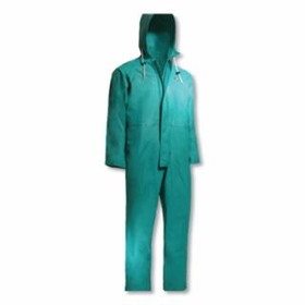 Onguard Chemtex Coverall with Attached Hood, Chemical Resistant, Green