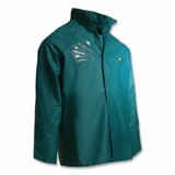 Onguard Sanitex Jacket with Hood Snaps, PVC, Green