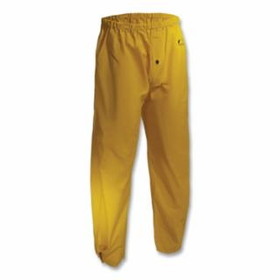 Onguard Sitex Elastic Waist Rain Trousers, 0.35 mm Thick, PVC/Polyester, Yellow