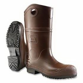 Dunlop Protective Footwear 8408600.12 DuraPro&#174; XCP Rubber Boots, Steel Toe, Men's 12 16 in Boot, PVC, Brown/Black