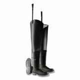 Dunlop Protective Footwear 8605500.14 Hip Waders, Plain Toe, Steel Shank, Men's 14, 32 in Inseam, Polyblend/PVC, Black