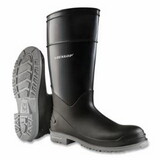 Dunlop Protective Footwear 8968000.13 Polygoliath Rubber Boots, Size 13, 16 In H, Polyblend/Pvc/Steel, Black/Gray