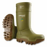 Dunlop Protective Footwear E662843.08 Purofort Thermo+ Rubber Boots, Steel Toe, Men'S 8, 16 In Boot, Polyurethane, Green/Brown