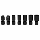 Wright Tool 332 7 Piece Standard Universal Power Socket Sets, 3/8 In, 6 Point