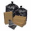 PITT PLASTICS EC303612K ECO Strong&#153; Can Liner, 20 gal to 30 gal, 1.2 mil, 30 in W x 36 in H, Black, Price/10 RL