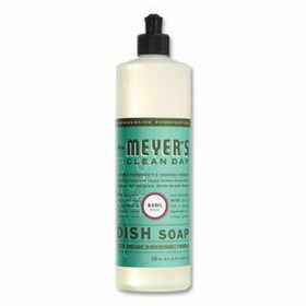 MRS. MEYERS CLEAN DAY 347636 Dish Soap, Basil, 16 fl oz