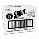 Shout 889-686661 Shout Wipes Instant Stain Remover 80Ct