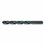 Chicago-Latrobe 45715 150ASP Heavy-Duty Black Oxide Jobber-Length Drill Bit, 0.0820 in dia Cutting, 2.125 in OAL, #45 Wire, Price/12 EA