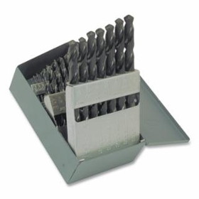 Cle-Line C21118 1899 Steam Oxide General Purpose Jobber Length Drill Set, 29-Pc, 1/16 in-1/2 in Drill Sizes