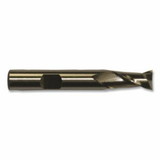 Cleveland C42602 HGC-2 Single-End Cobalt Square End Mill, 2 Flutes, 1/8 in dia Milling, 0.375 in Lg of Cut, Bright Finish