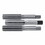 Cle-Line C62004 0404 and 404M Bright Taper-Plug-Bottoming Straight Flute 3 Pc Hand Tap Set, #4-40 UNC, Price/1 ST