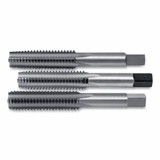 Cle-Line C62012 Taper-Plug-Bottoming Straight Flute 3 Pc Hand Tap Set, #6-32 Tool Size, 2 in OAL, 3 Flutes
