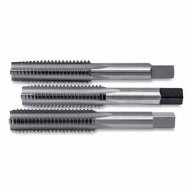 Cle-Line C62012 Taper-Plug-Bottoming Straight Flute 3 Pc Hand Tap Set, #6-32 Tool Size, 2 in OAL, 3 Flutes