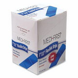 Medi-First 68033 Blue Metal Detectable Bandage, 1 In W, 3 In L, Strip, Fabric
