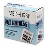 Medi-First 72401 Instant Cold Pack, 6 In L, 4 In W, Plastic, White