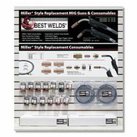 Best Welds 900-MM-DW1 Miller Style Replacement Mig Guns And Consumables Display