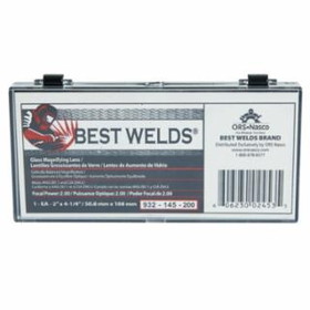 Best Welds 901-932-145-200 Bw-2X4-1/4 Glass Mag Lens 2.00 Diopter