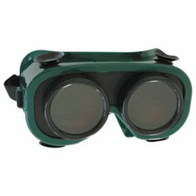 Best Welds WG-FF-50MM Fixed Front Flex Goggles, Green, Shade 5, Vinyl
