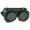 Best Welds WG-FF-50MM Fixed Front Flex Goggles, Green, Shade 5, Vinyl, Price/1 EA