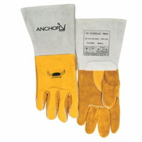 Best Welds  Premium Welding Gloves, Grain Cowhide, Gold