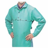 Best Welds  FR Cotton Sateen Cape Sleeves, Snaps Closure, Visual Green