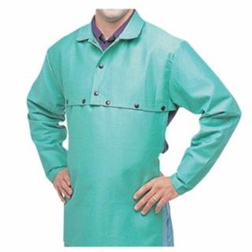 Best Welds  FR Cotton Sateen Cape Sleeves, Snaps Closure, Visual Green