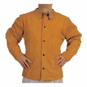 Best Welds  Split Cowhide Leather Welding Jacket, Golden Brown