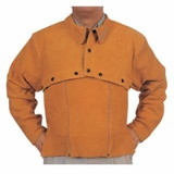 Best Welds  Leather Cape Sleeves, Snaps Closure, Golden Brown