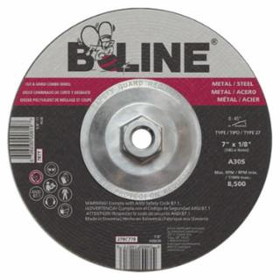 B-Line Abrasives 903-27RC778 7 X 1/8 B-Line T27 Combowheel A30S 7/8 A.H.