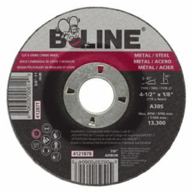 B-Line Abrasives 903-4121878 4-1/2 X 1/8 B-Line T27 Combo Wheel A30S 7/8 A.H.
