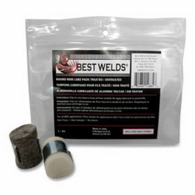 Best Welds LUBE-PAD-COMBO Lube Pad, Plain/Treated Combo, Silver/White, Includes Clip, 2 EA/PK