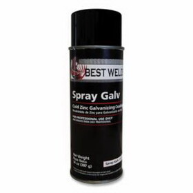 Best Welds SPRAY-GALV-14 Cold Zinc Galvanizing Primer, 14 Oz Aerosol Can, Gray