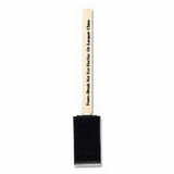 Wooster 0031020010 Acme Foam Paint Brushes, 1 In W, Foam, Wood Handle