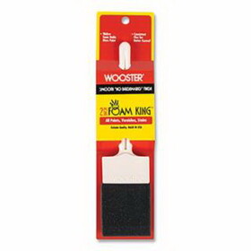 Wooster 0031030020 Foam King&#153; Paint Brushes, 2 in W, Foam, plastic handle