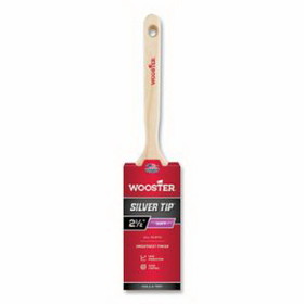 WOOSTER 0052200020 Silver Tip&#174; Paint Brushes, 2 in W, Polyester, wood handle